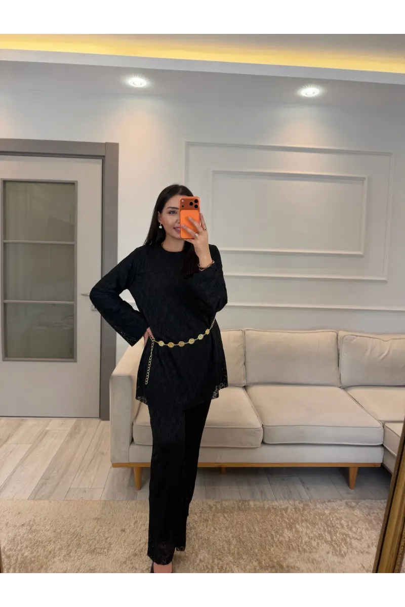 Zincir Kemer Güpür İkili Takım