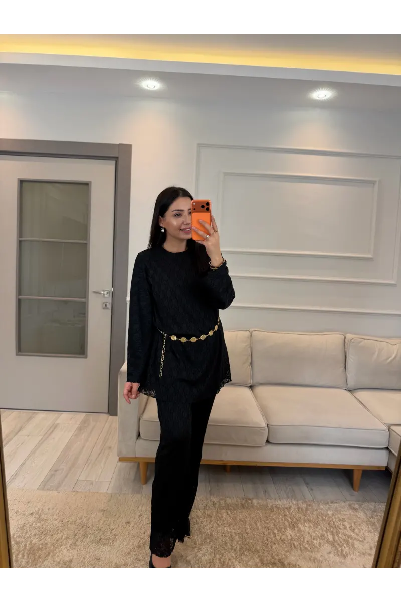 Zincir Kemer Güpür İkili Takım