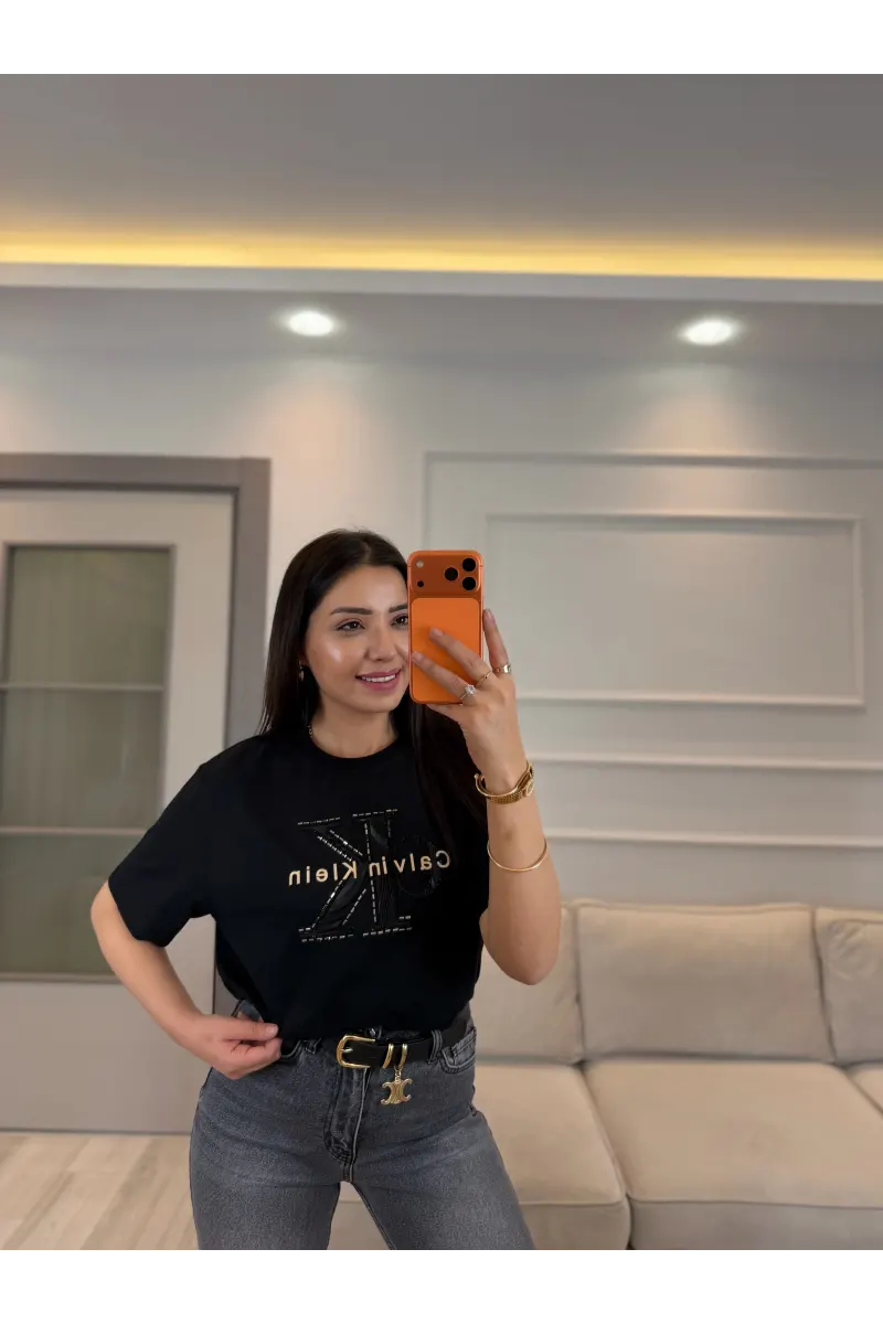 Ck Büyük Taşlı T-Shirt