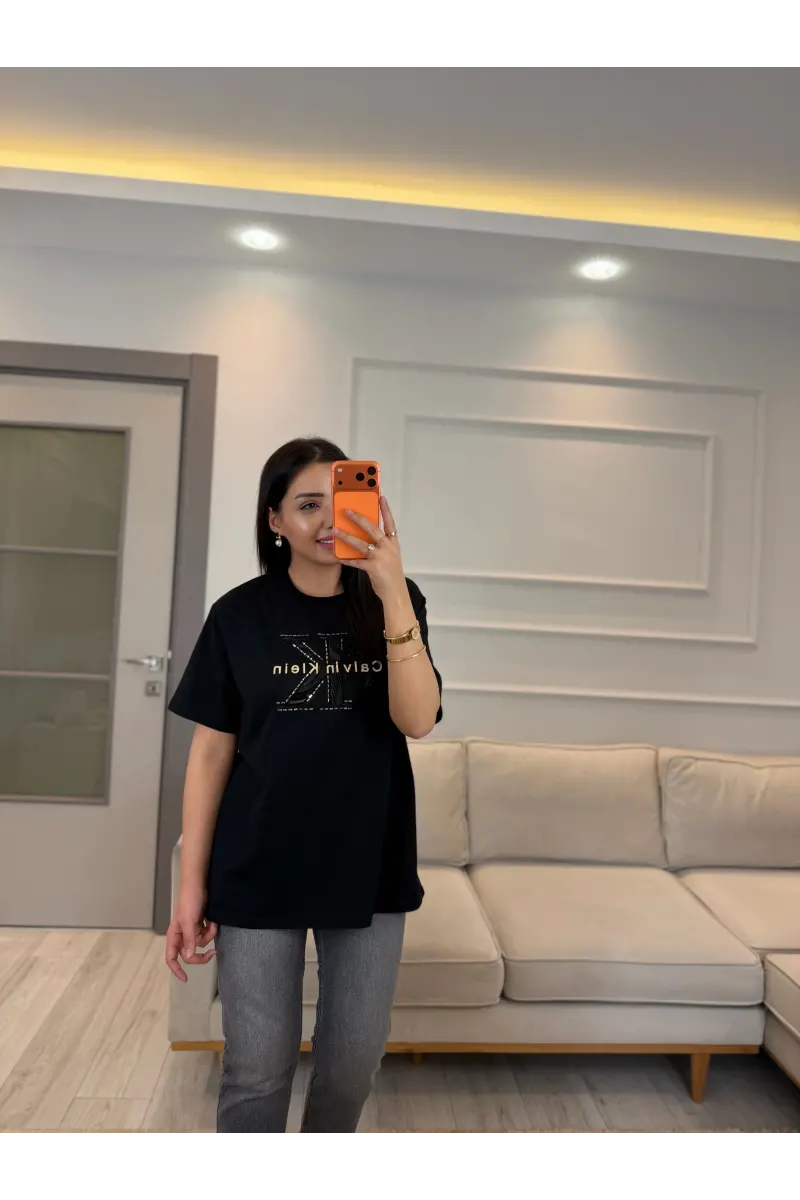 Ck Büyük Taşlı T-Shirt