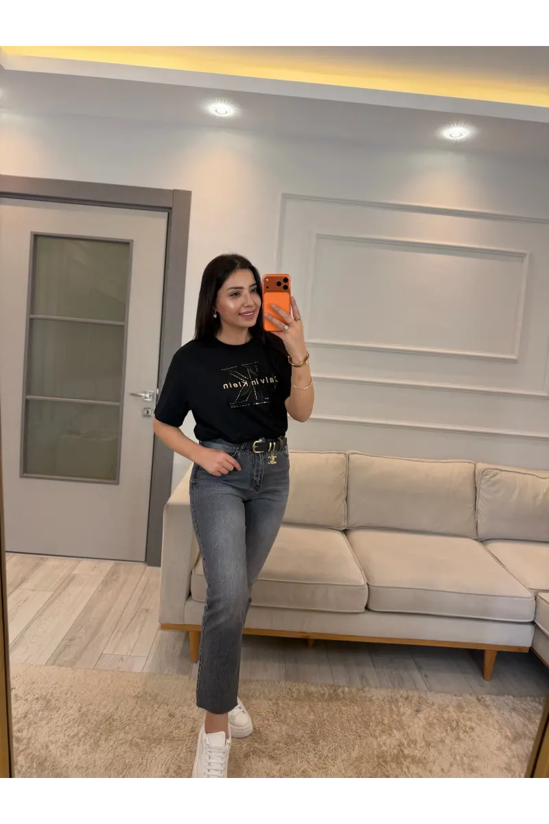 Ck Büyük Taşlı T-Shirt