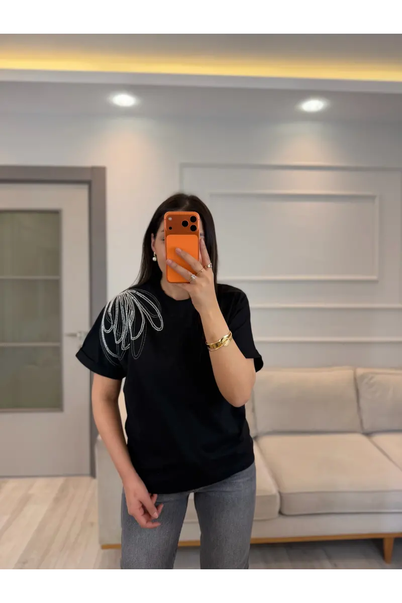 Benito Ön Arka Nakış T-Shirt