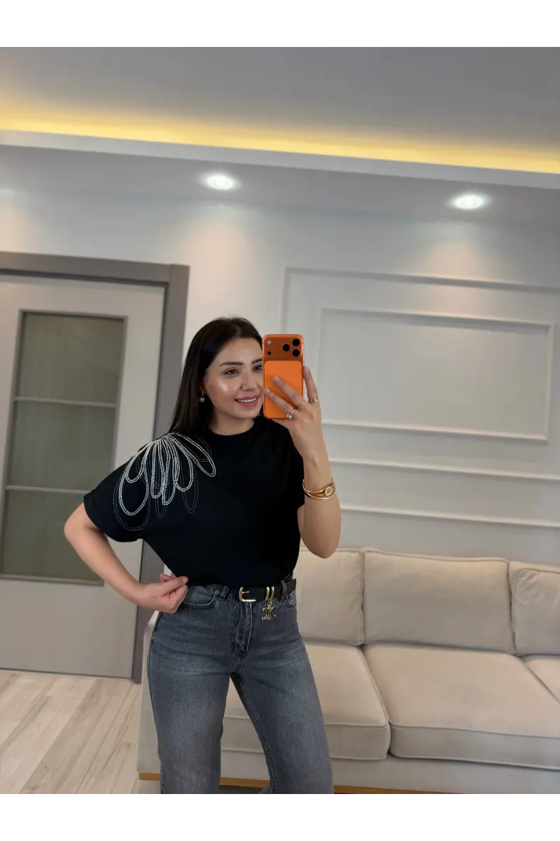Benito Ön Arka Nakış T-Shirt