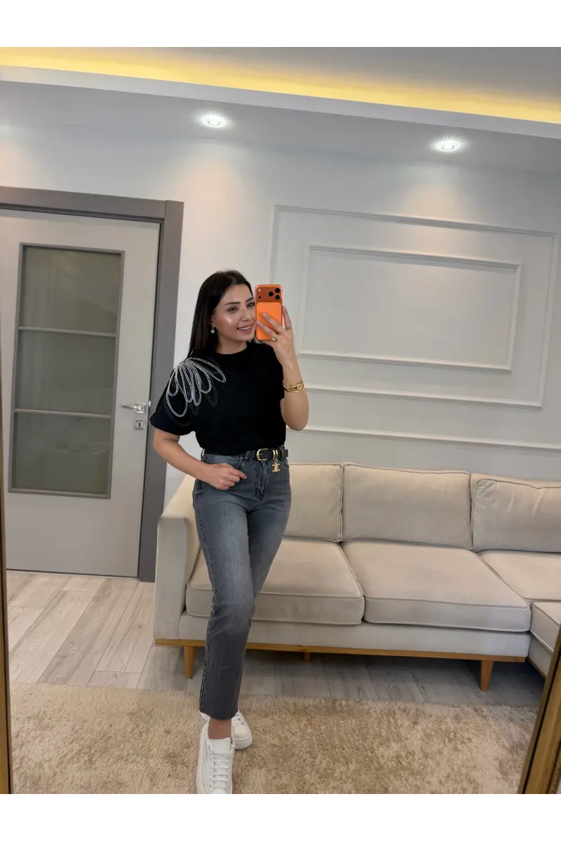 Benito Ön Arka Nakış T-Shirt