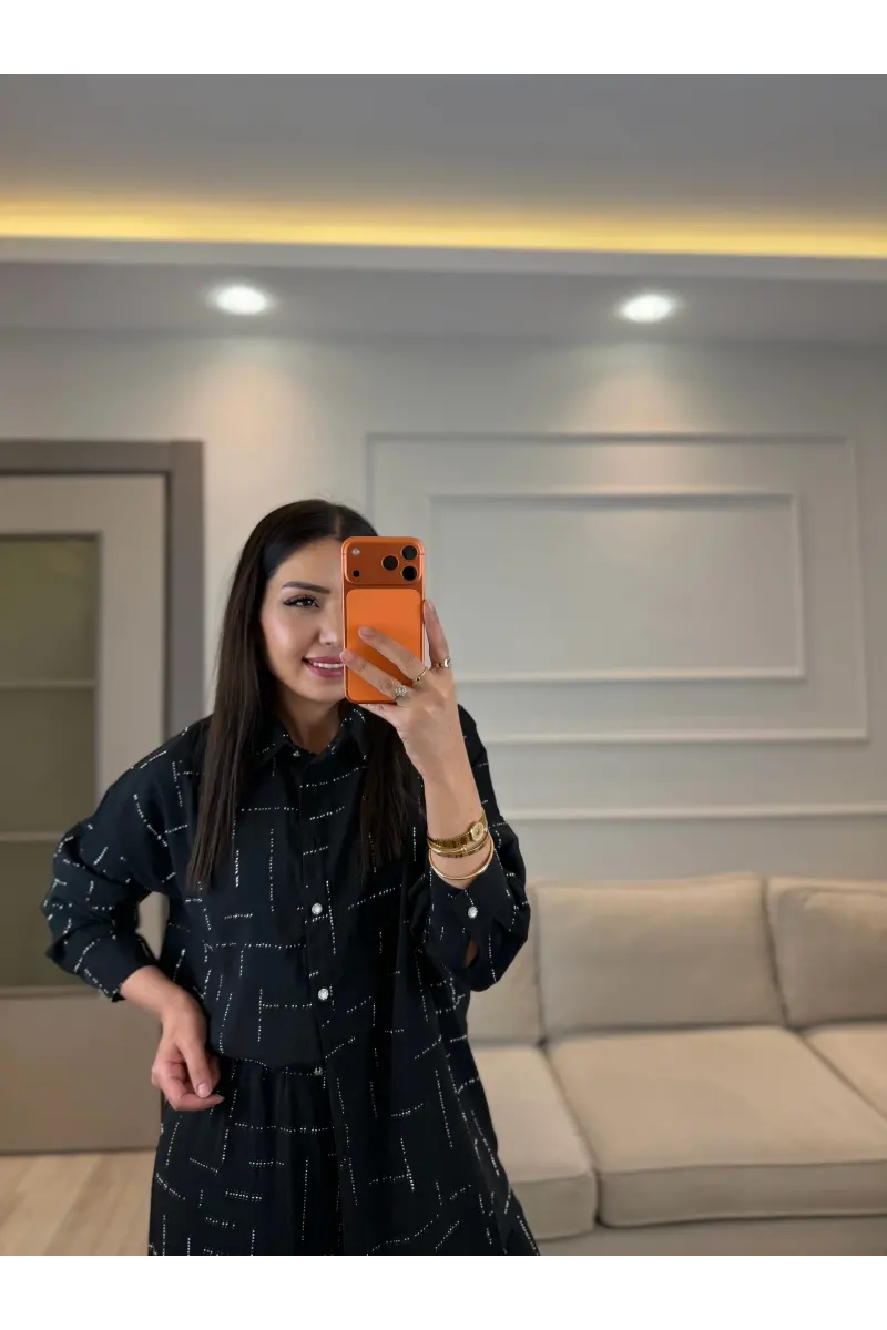 Tensel Sıra Taşlı İkili Takım