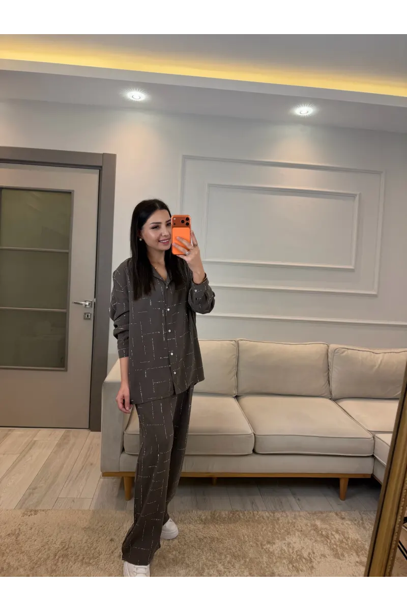 Tensel Sıra Taşlı İkili Takım
