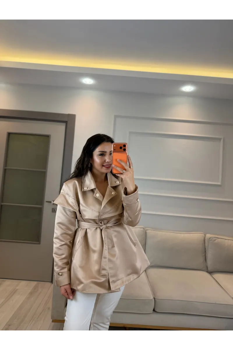 Tasarım Saten Ceket