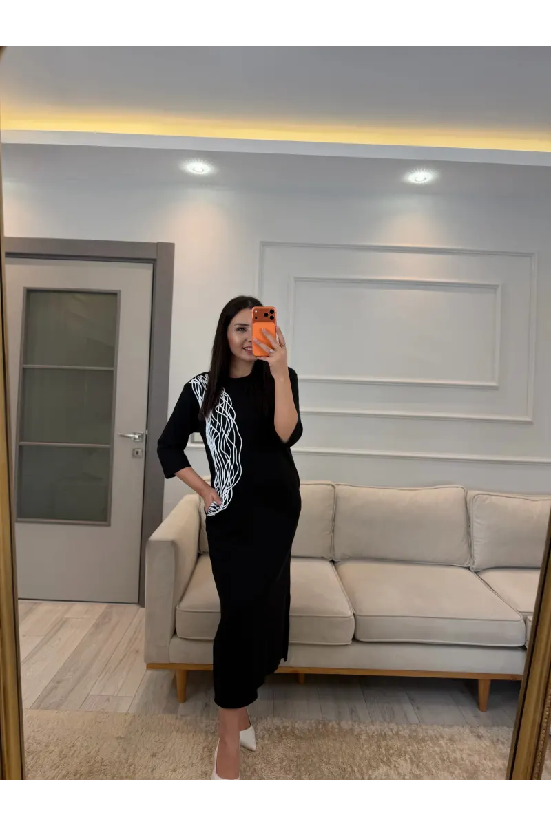 Tasarım Modal İşleme Detaylı Elbise