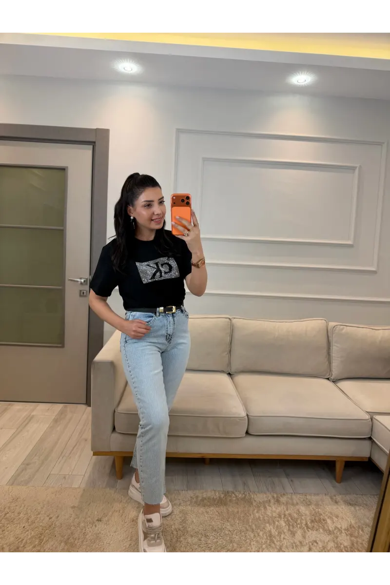 Ck Kare Taş T-Shirt