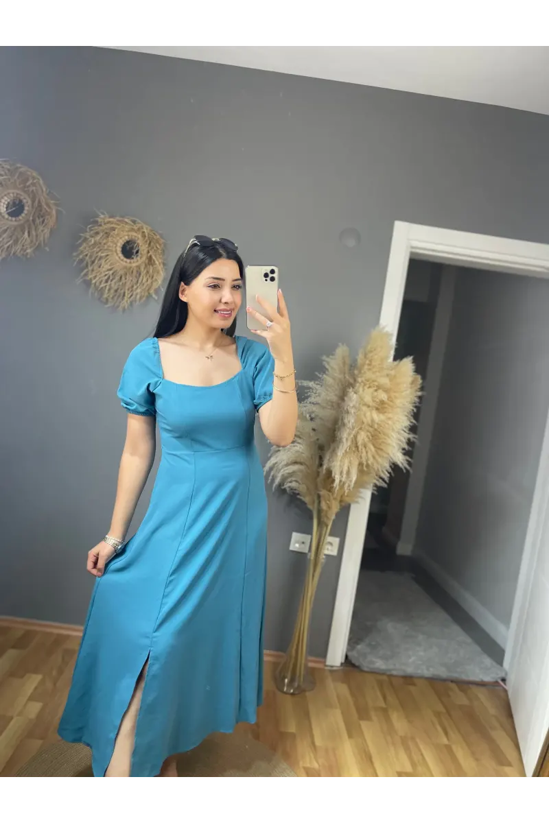Brasnisc Yırtmaçlı Ayrobin Elbise
