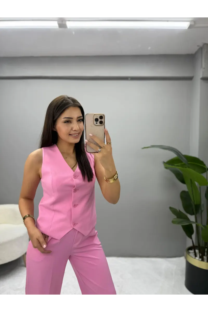 Raha Blazer Ceket Yelek Pantolon Takım