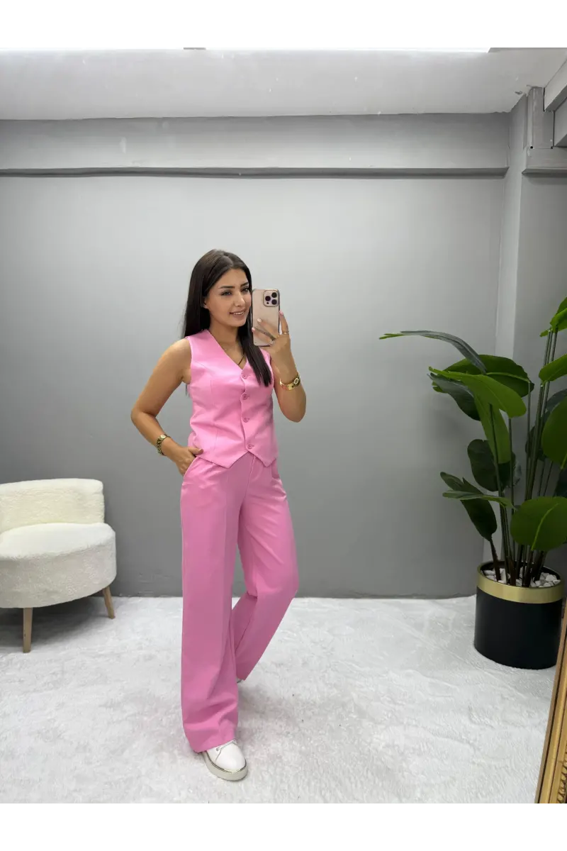 Raha Blazer Ceket Yelek Pantolon Takım