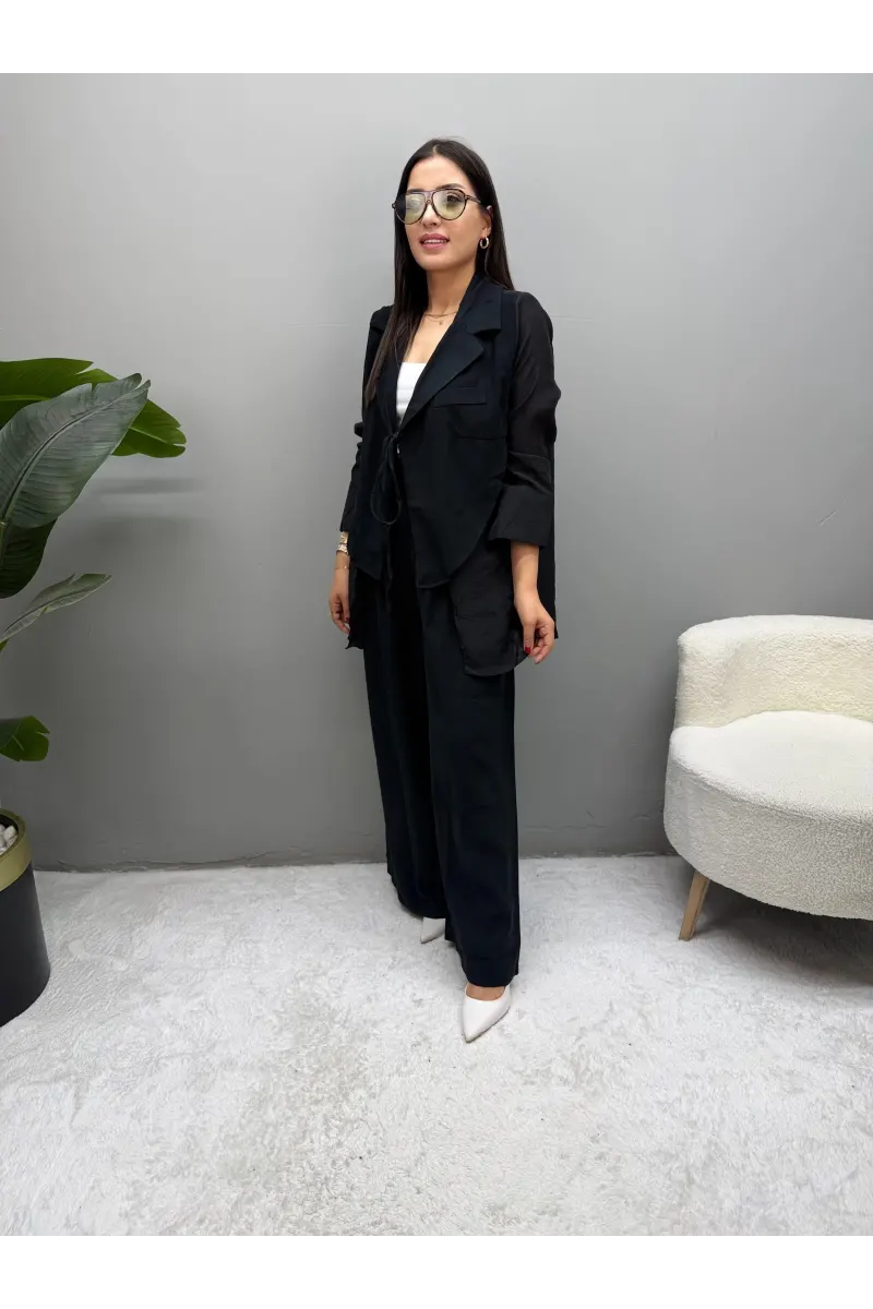 Valeska Tensel Ceket Pantolon Takım