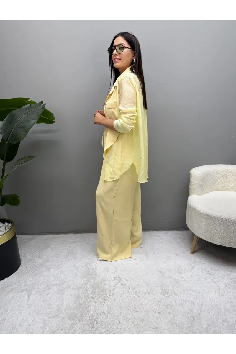 Valeska Tensel Ceket Pantolon Takım