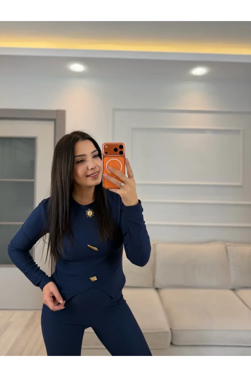Aksesuar Detaylı Ottoman Kumaş Takım