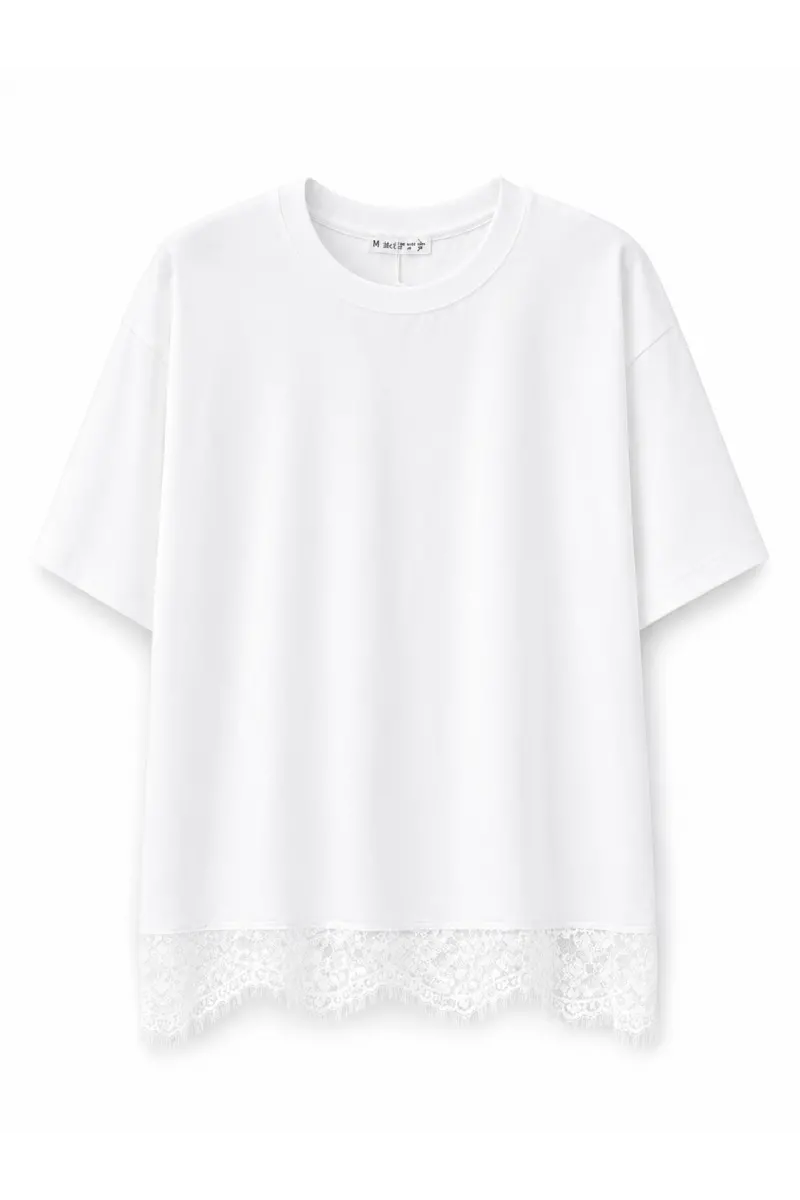 Altı Dantelli T-Shirt