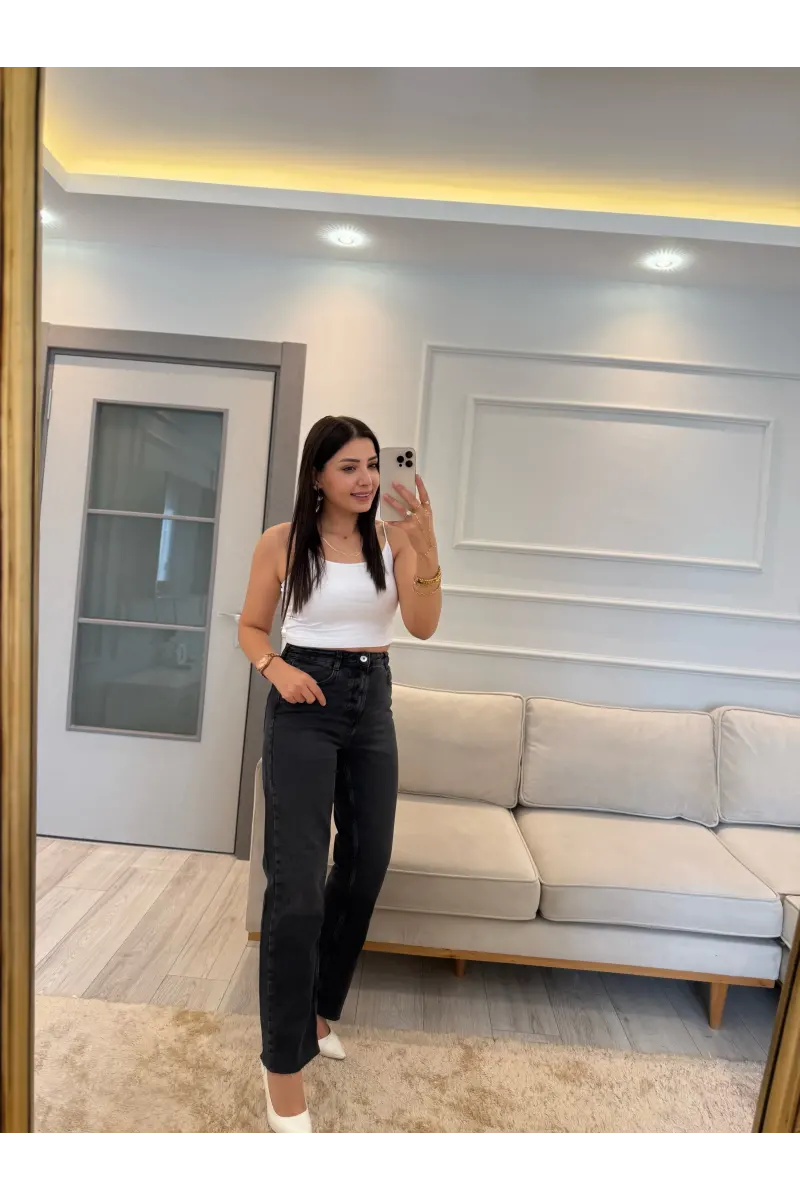 Astana Yüksek Bel Mom Jean Pantolon