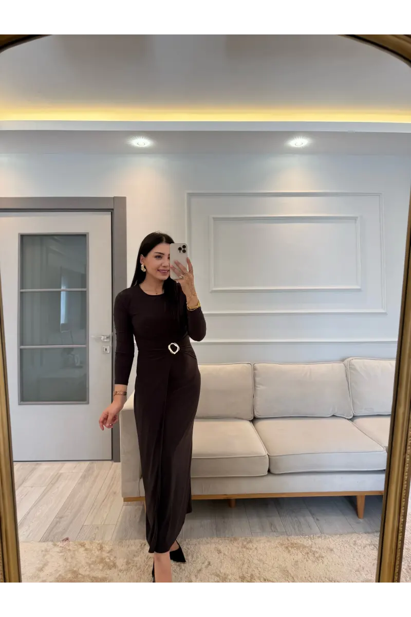 Bel Toka Kemerli Elbise
