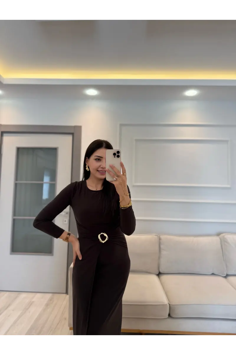 Bel Toka Kemerli Elbise