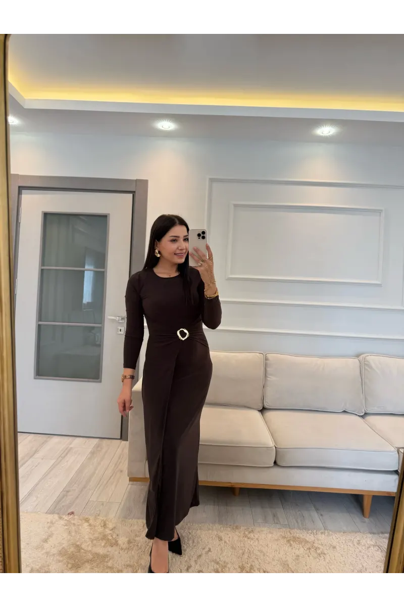 Bel Toka Kemerli Elbise