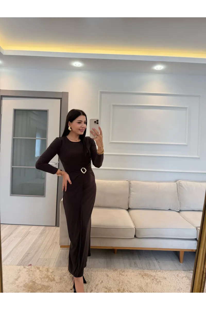 Bel Toka Kemerli Elbise