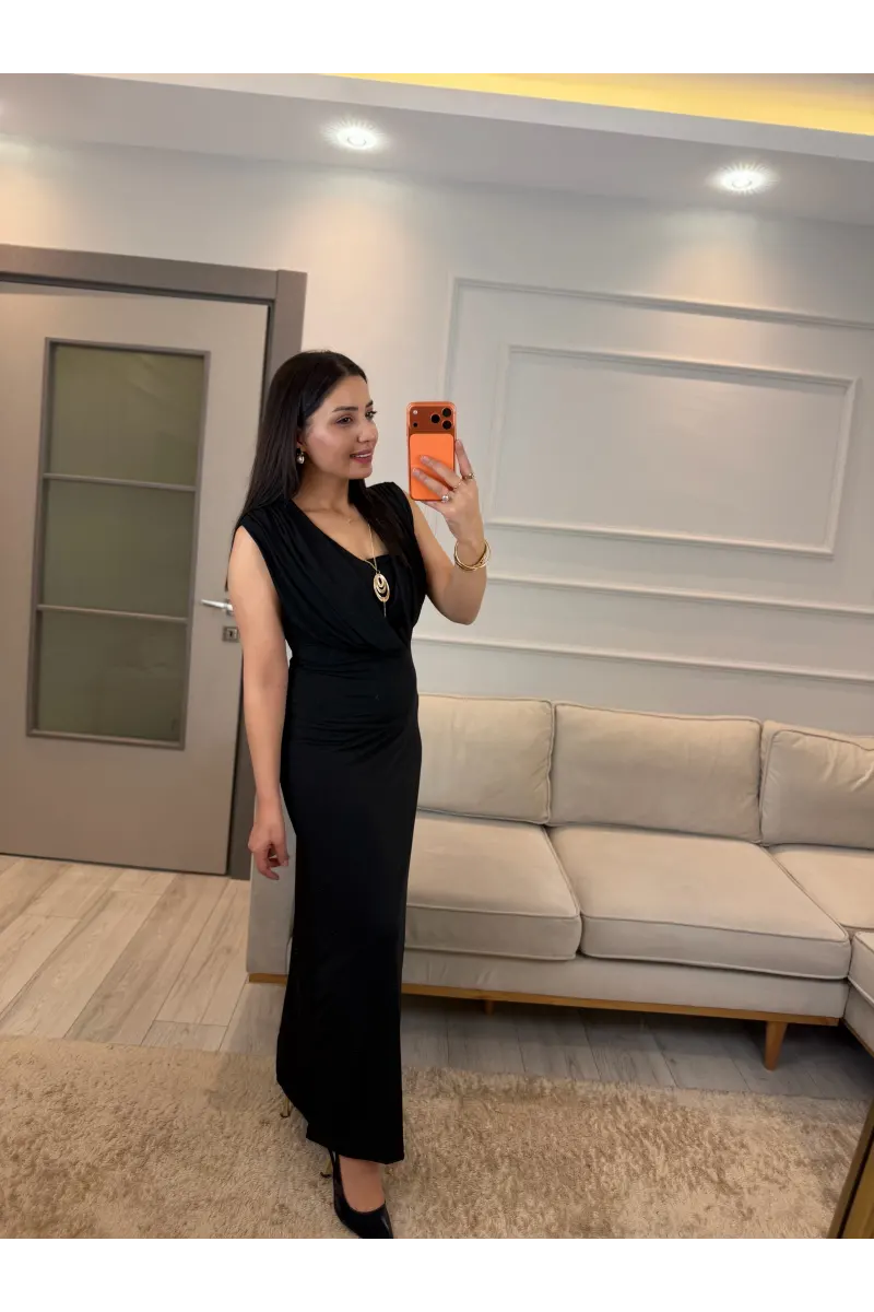 Degaje Yaka Sandy Elbise