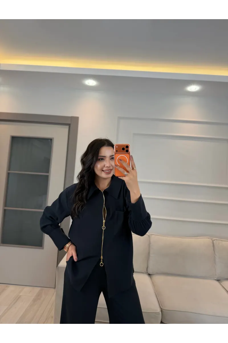 Fermuar Detaylı Tensel Modal Takım