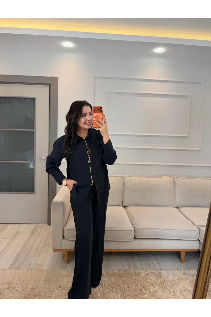 Fermuar Detaylı Tensel Modal Takım