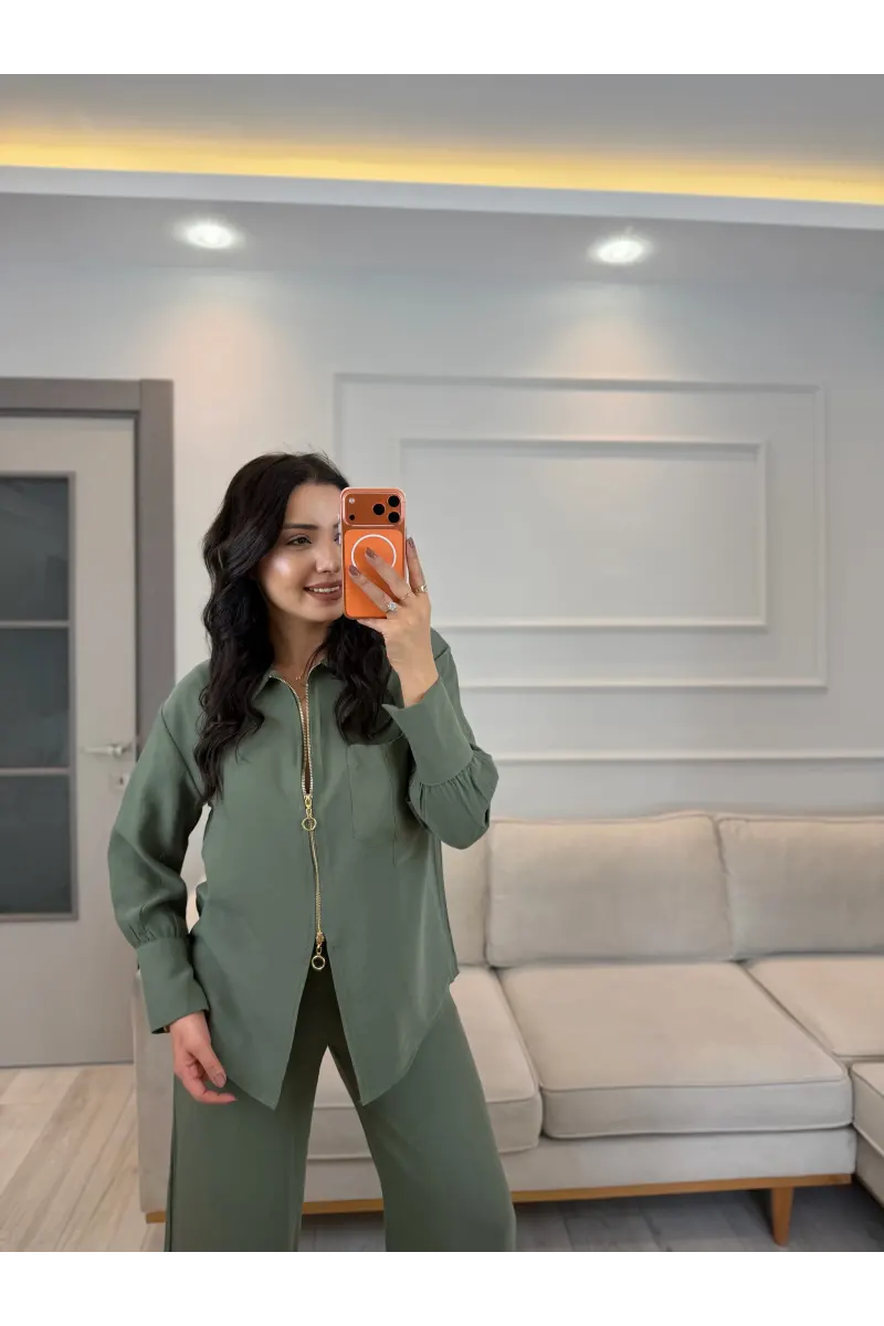 Fermuar Detaylı Tensel Modal Takım
