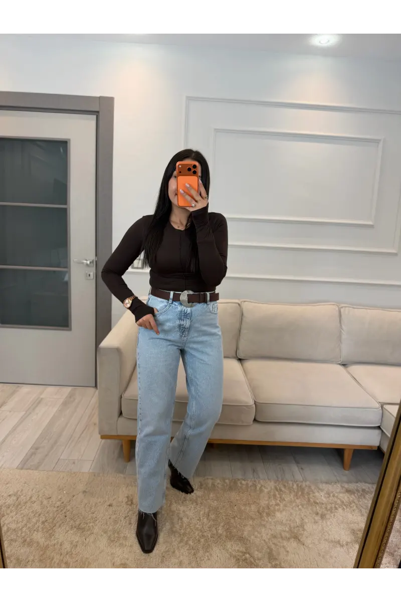 Frances Yüksek Bel Straight Fit Jean