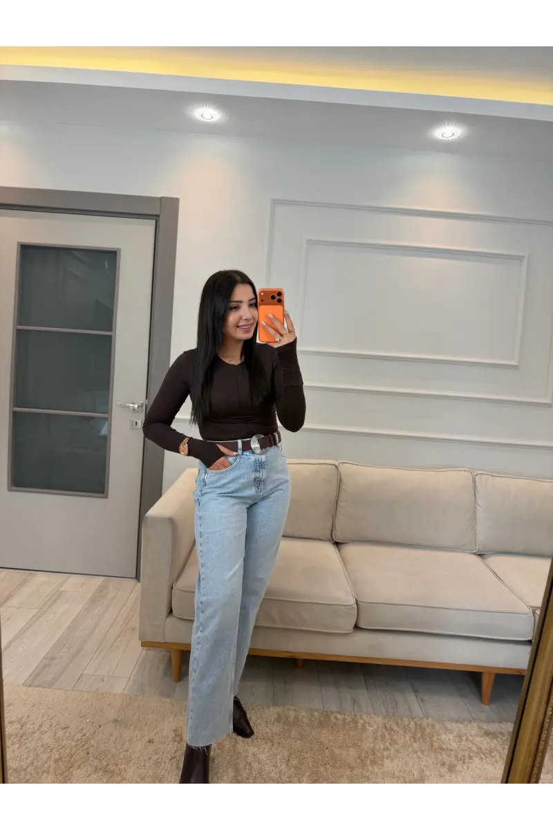 Frances Yüksek Bel Straight Fit Jean