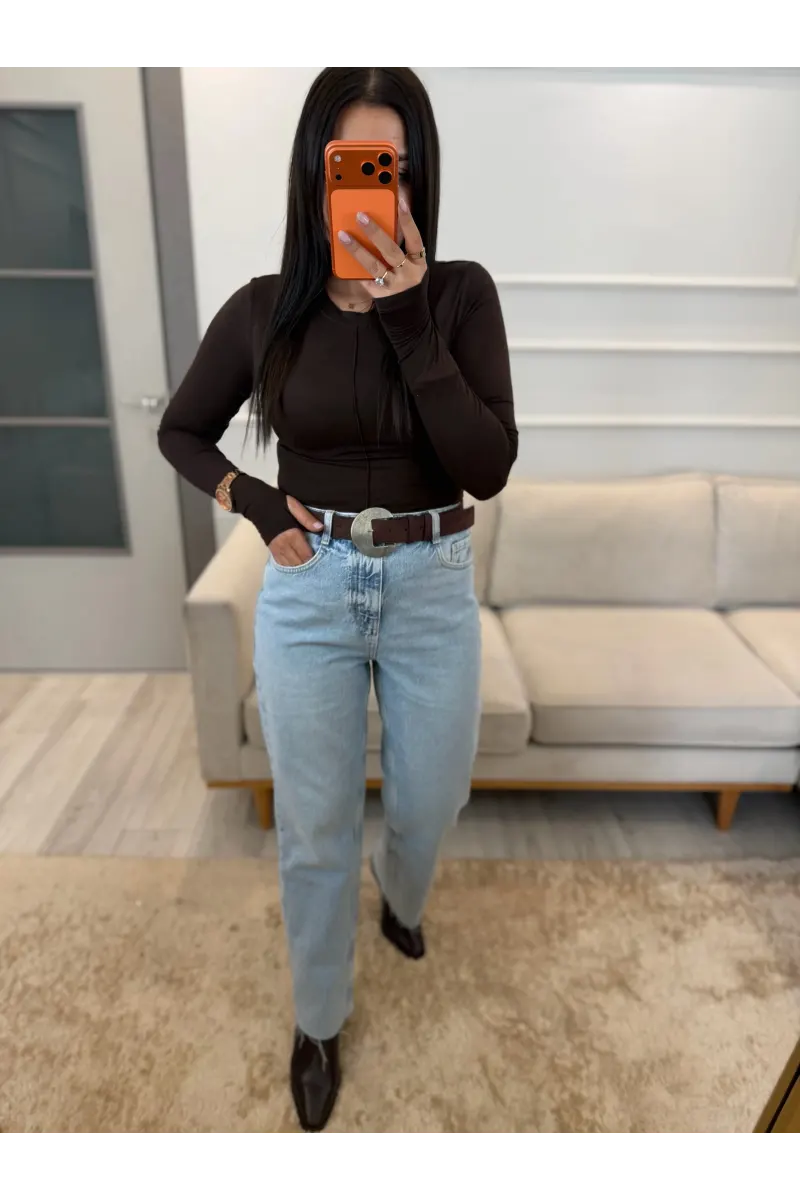 Frances Yüksek Bel Straight Fit Jean