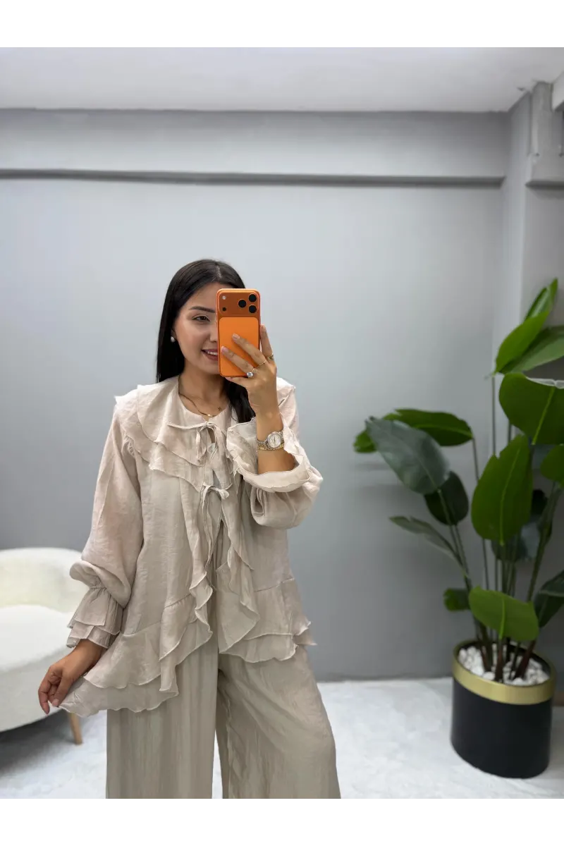 Julika Bağlama Detaylı Tensel Takım