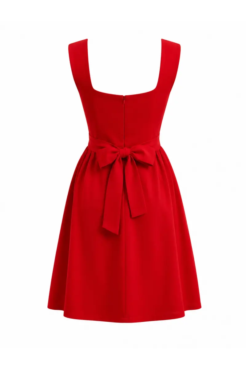Kuşaklı Mini Elbise