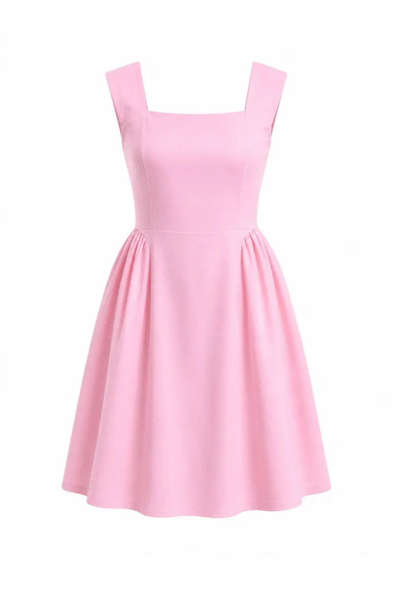Kuşaklı Mini Elbise