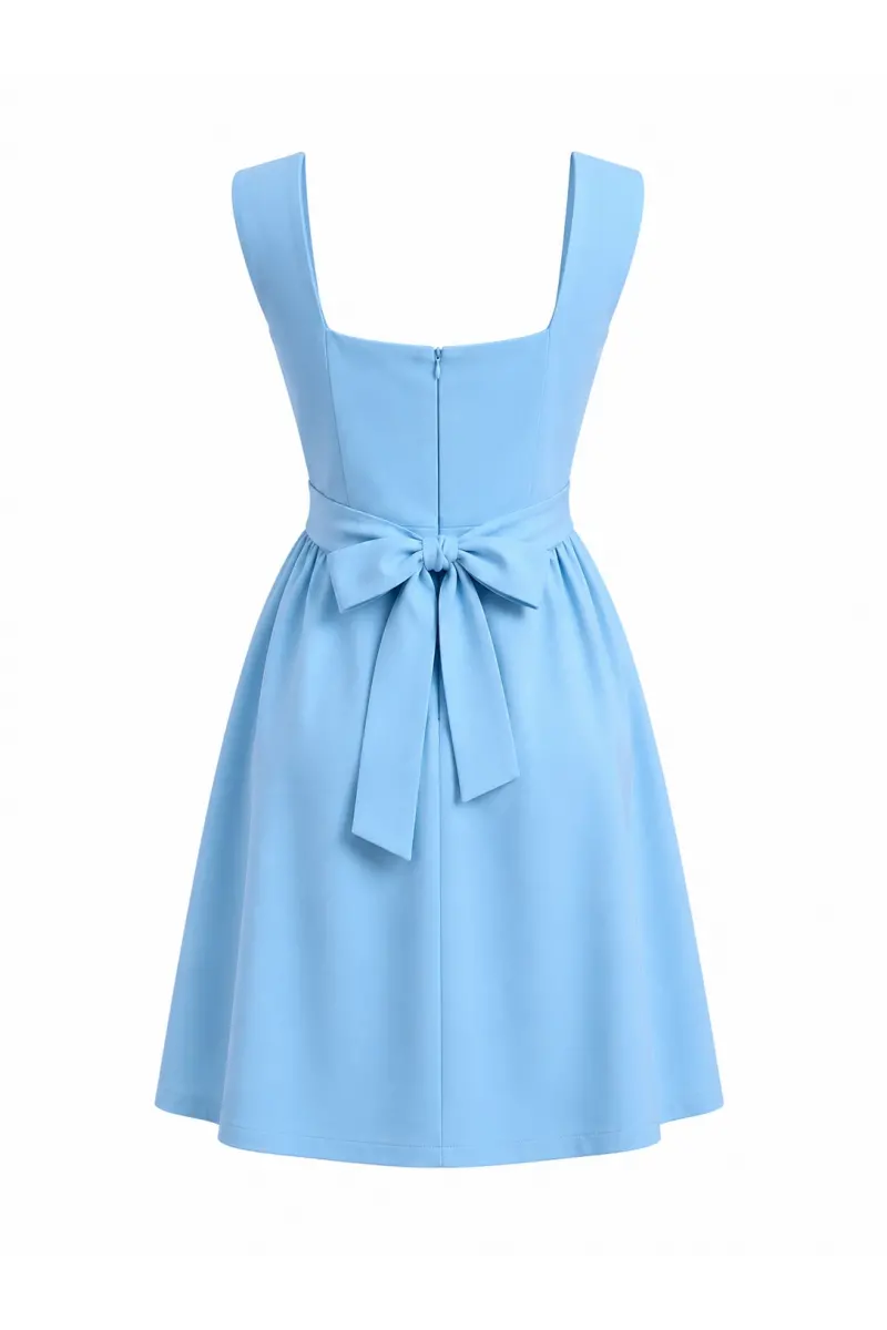 Kuşaklı Mini Elbise