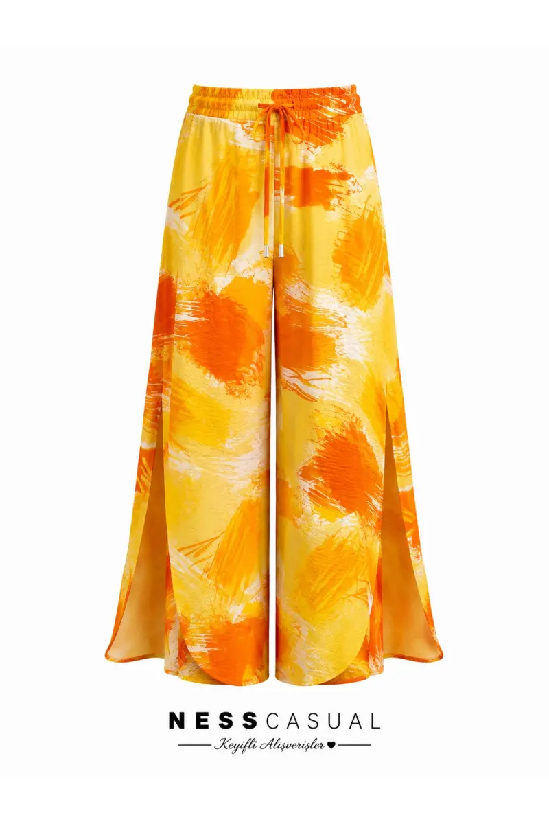 Mango Kumaş Yan Yırtmaçlı Pantolon