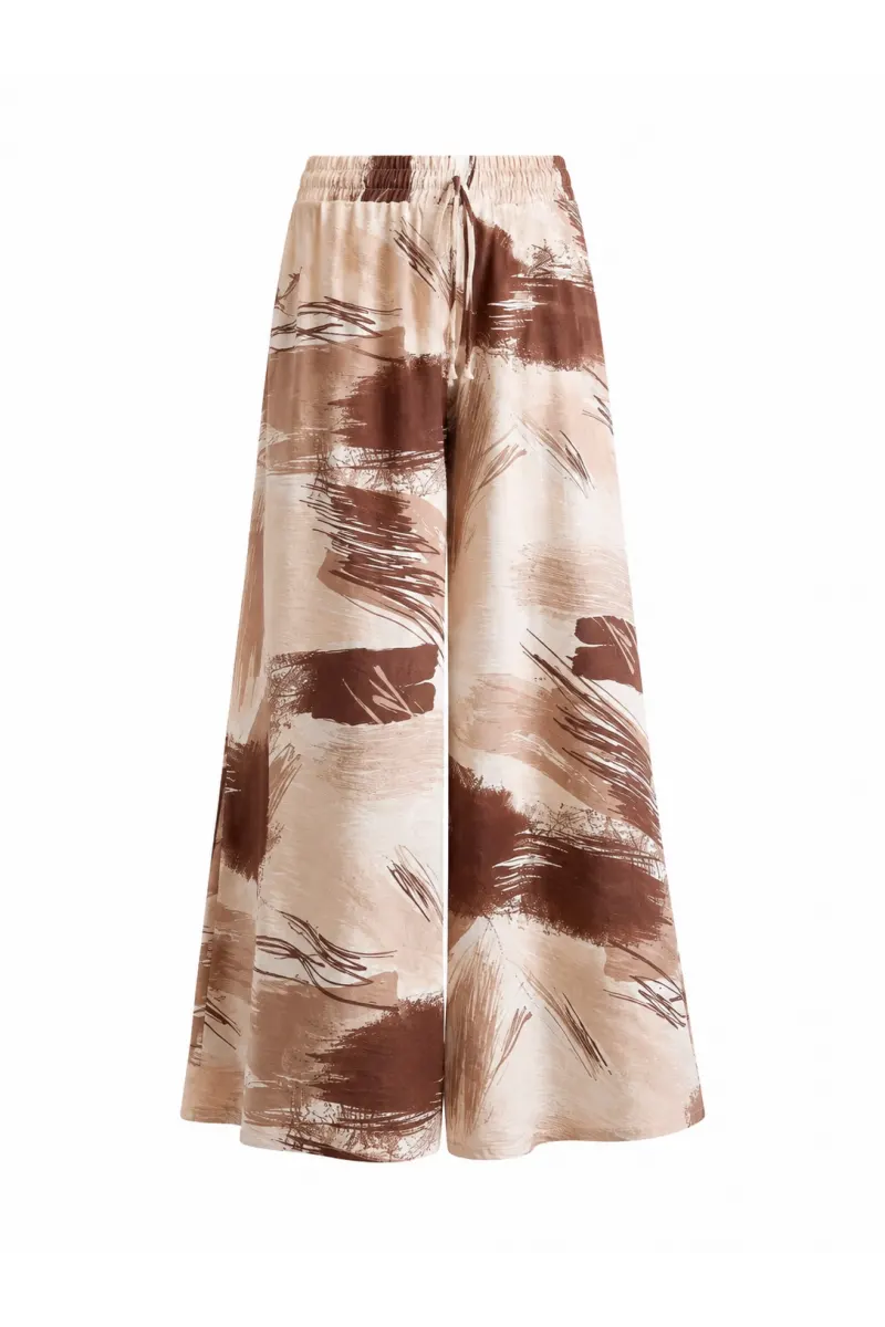 Mngo Kumaş Bol Paça Pantolon