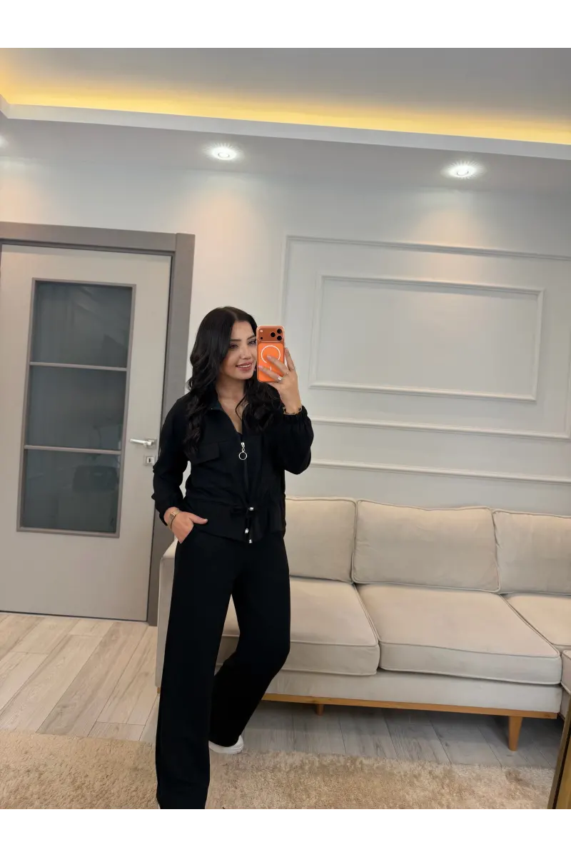 Oysh Ön Cepli Fermuarlı İkili Takım
