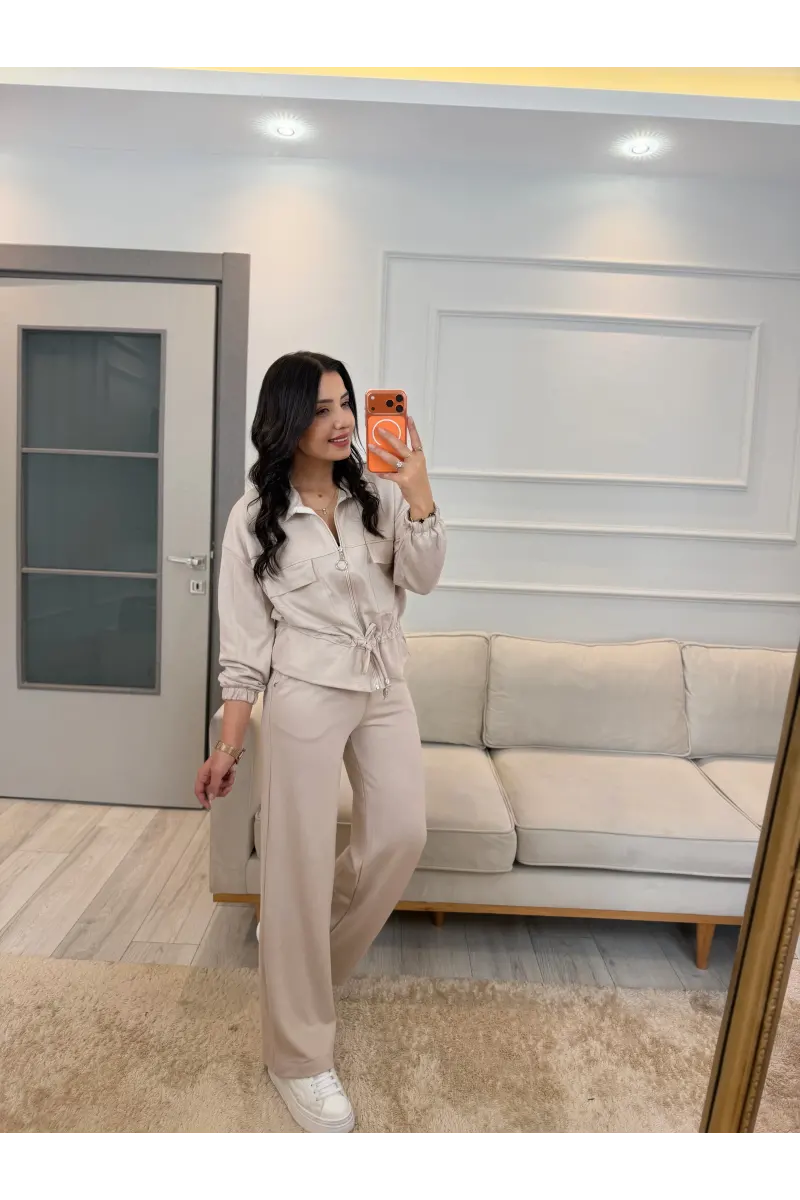 Oysh Ön Cepli Fermuarlı İkili Takım