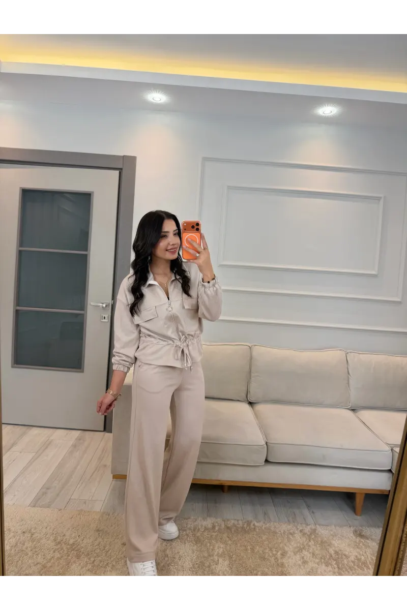 Oysh Ön Cepli Fermuarlı İkili Takım