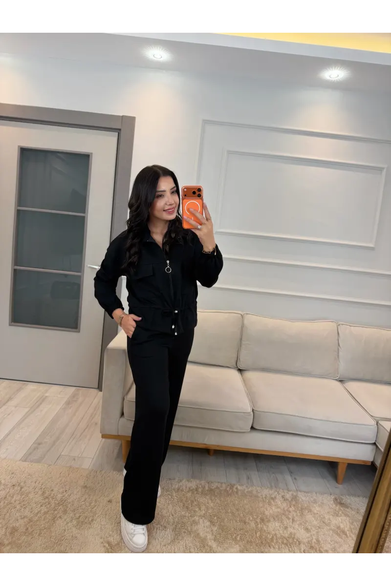 Oysh Ön Cepli Fermuarlı İkili Takım