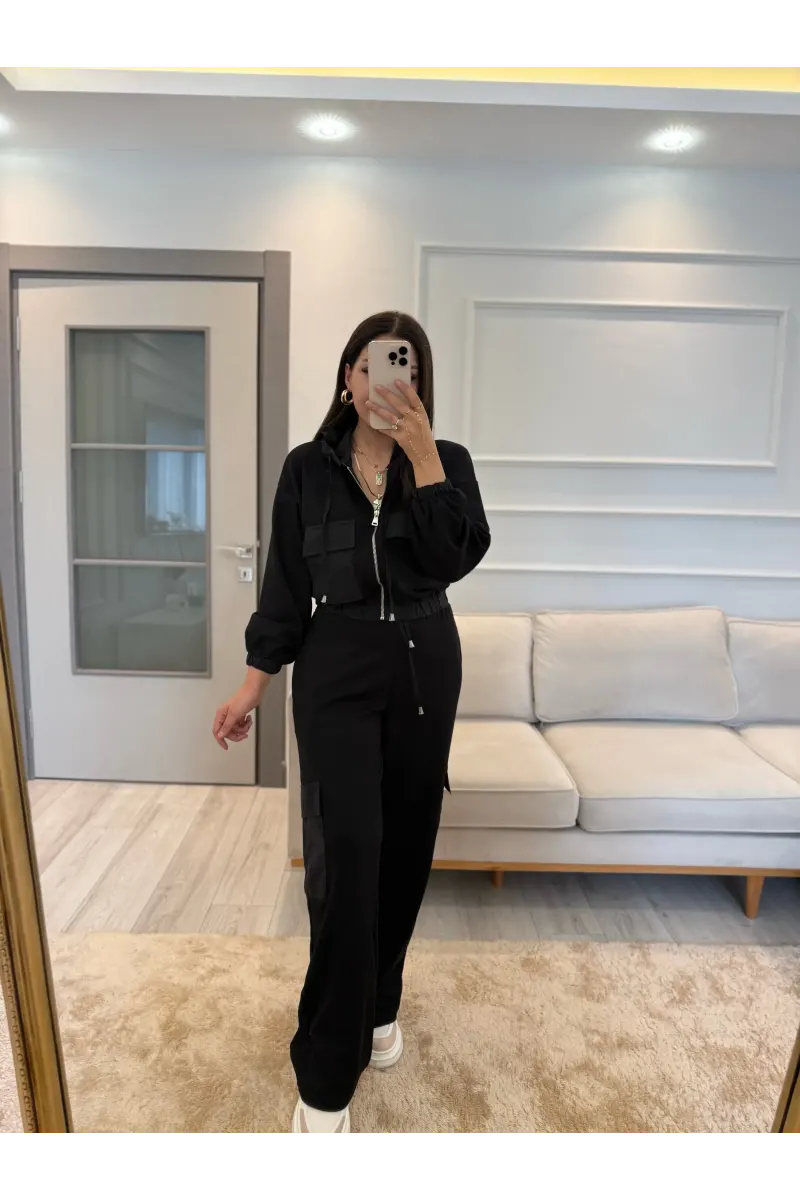 Oysh Paraşüt Garnili İkili Takım