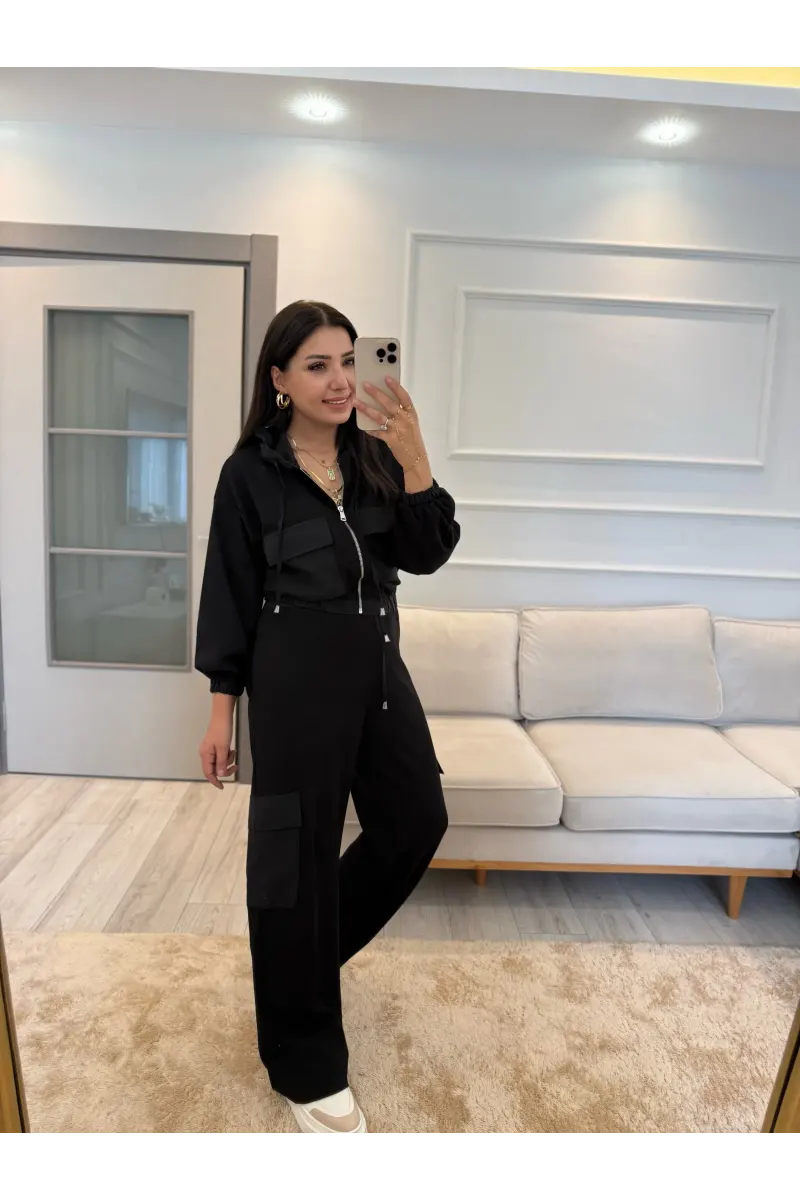 Oysh Paraşüt Garnili İkili Takım