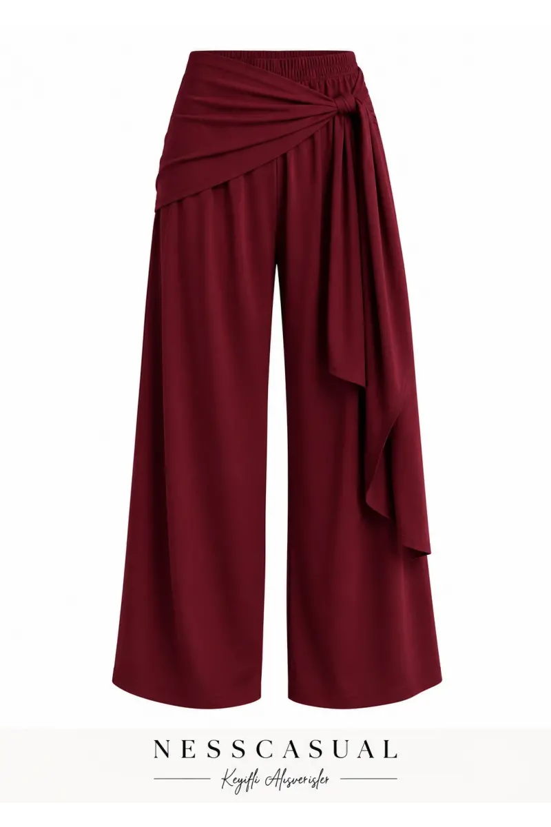 Oysh Şal Detaylı Pantolon