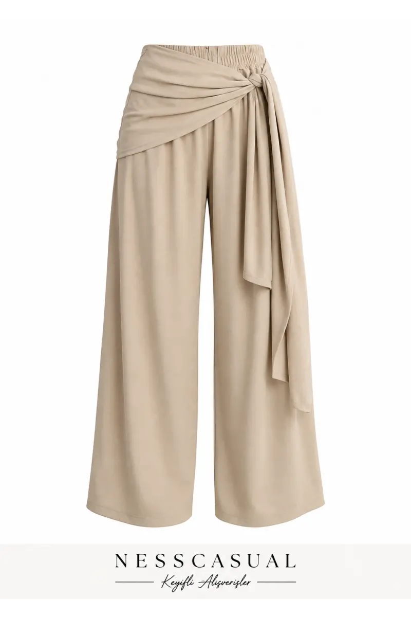 Oysh Şal Detaylı Pantolon