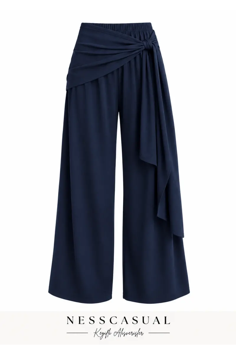 Oysh Şal Detaylı Pantolon