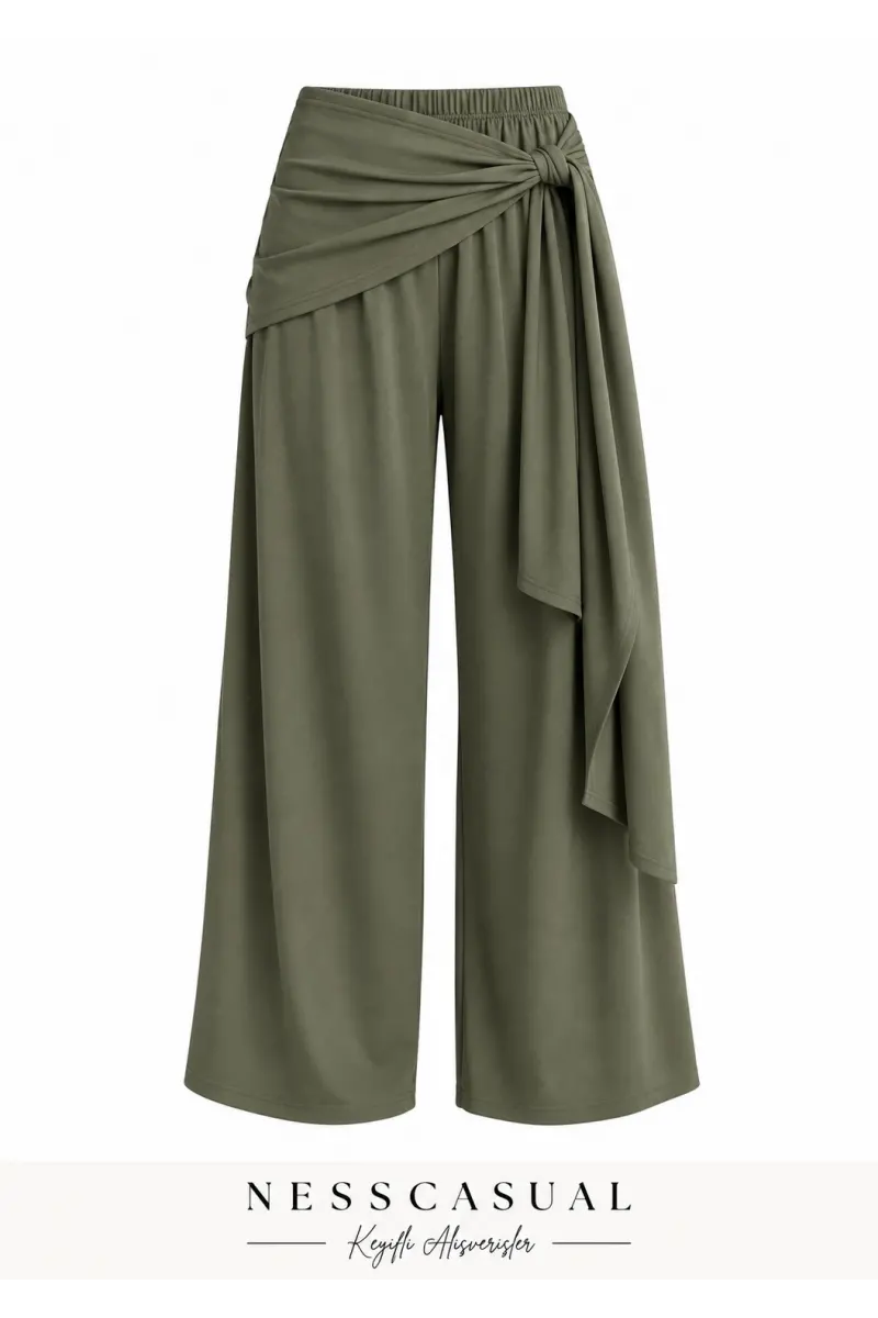 Oysh Şal Detaylı Pantolon