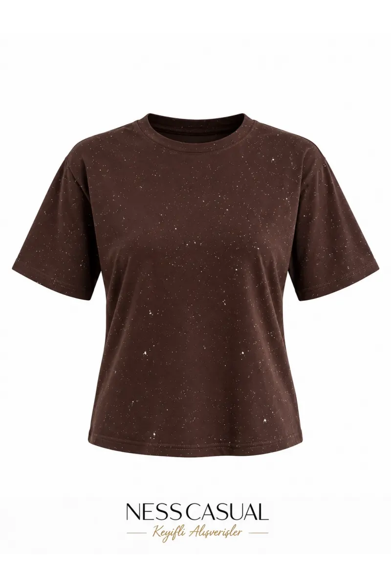 Oysh Simli Kısa Kol T-Shirt