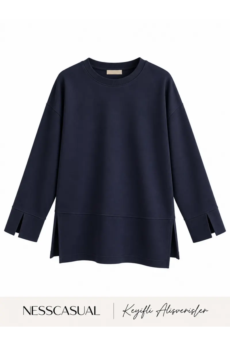 Oysh Yırtmaç Detaylı Sweatshirt